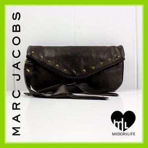 MARC JACOBS Vintage Spike Stud Leather Clutch Wristlet